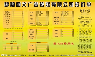 报价单设计图__展板模板_广告设计_设计图库